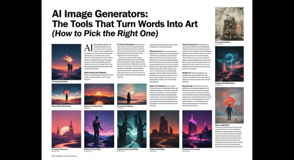 AI Image Generators: The Tools That Turn Words Into Art (How to Pick the Right One)